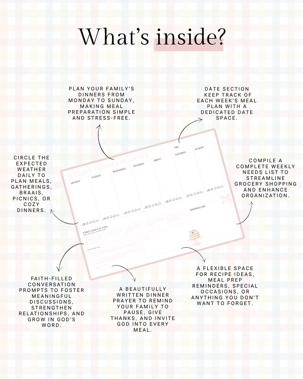Love, Lolla Weekly Dinner Planner