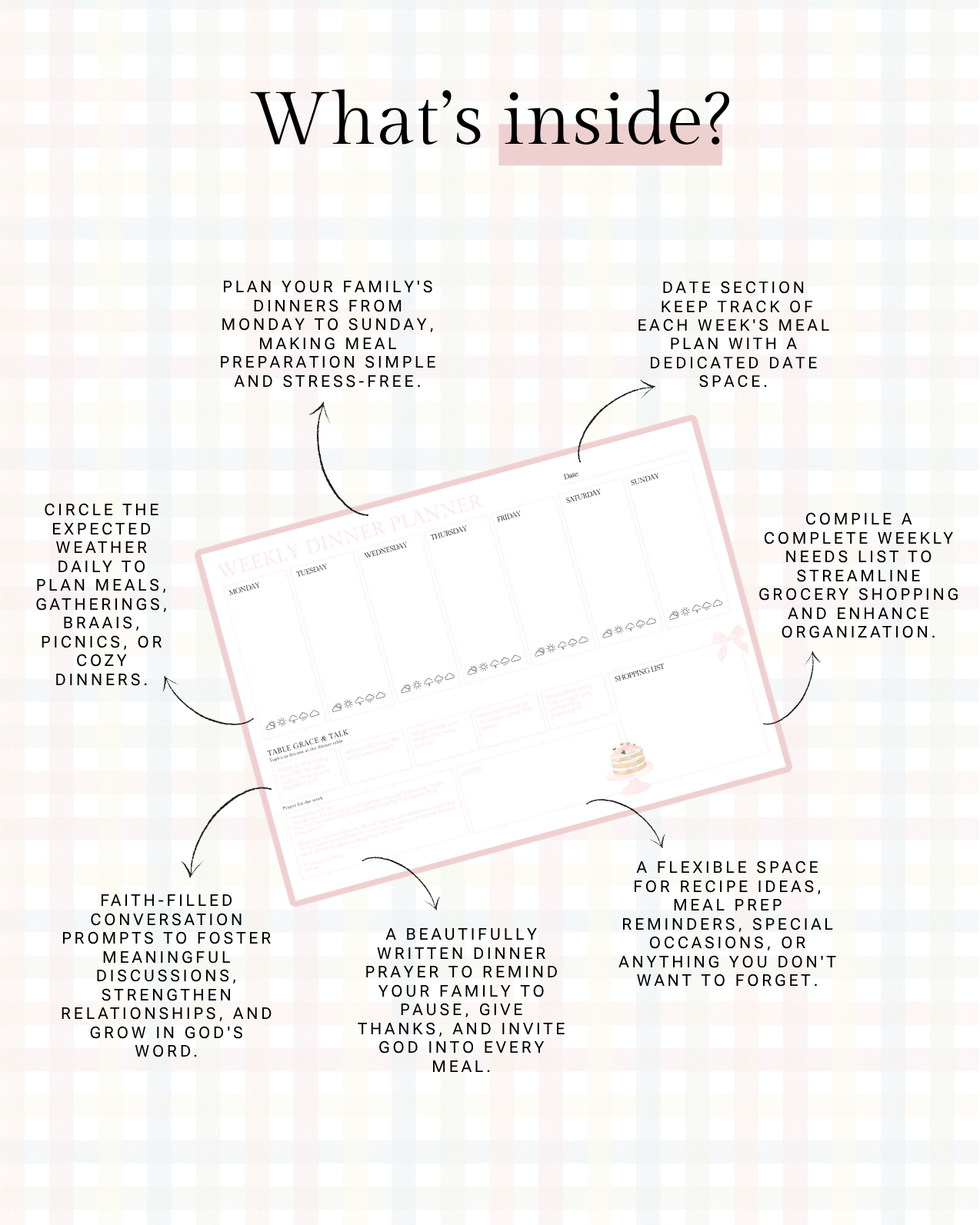 Love, Lolla Weekly Dinner Planner